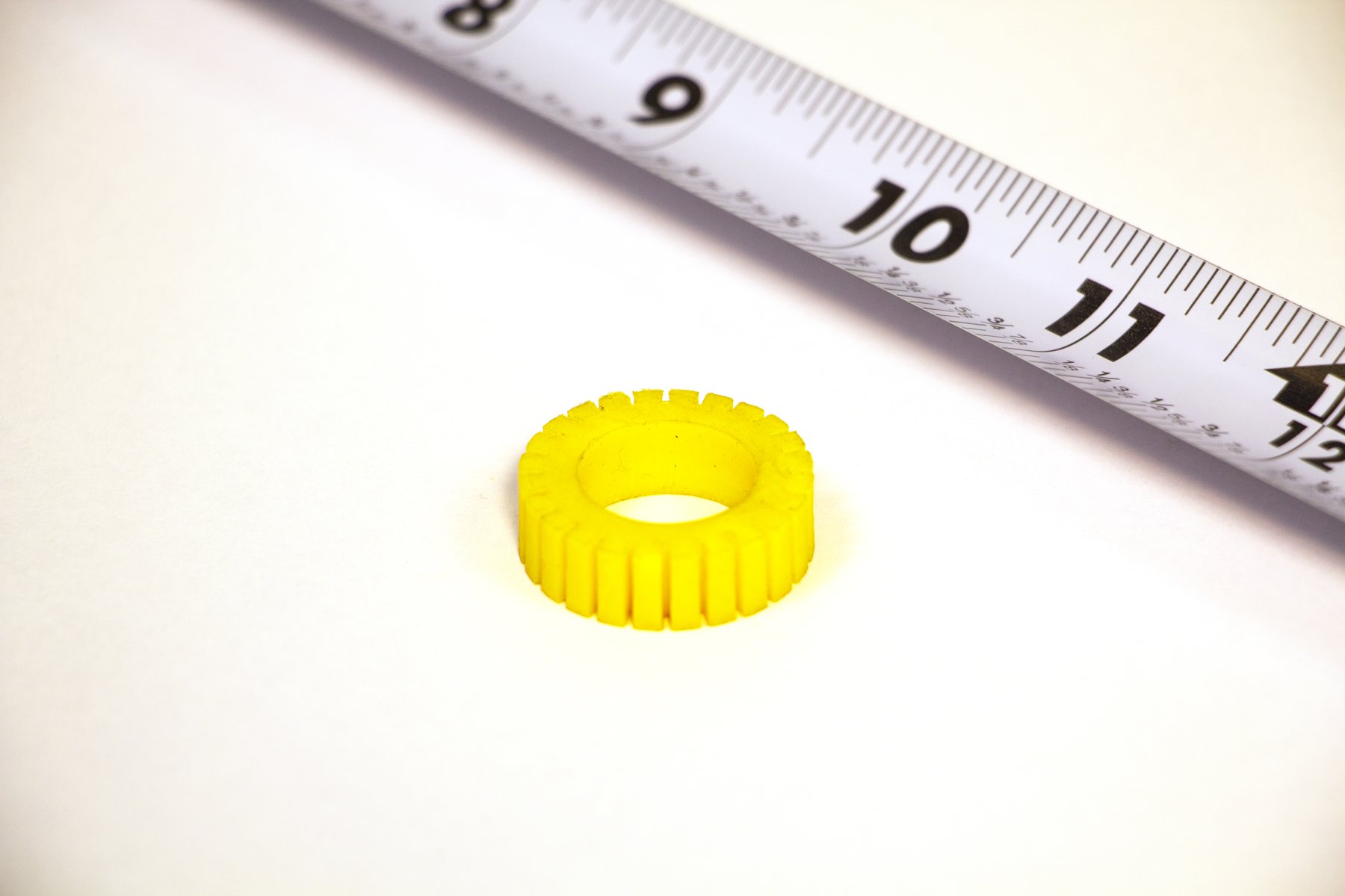Yellow urethane sprocket ring